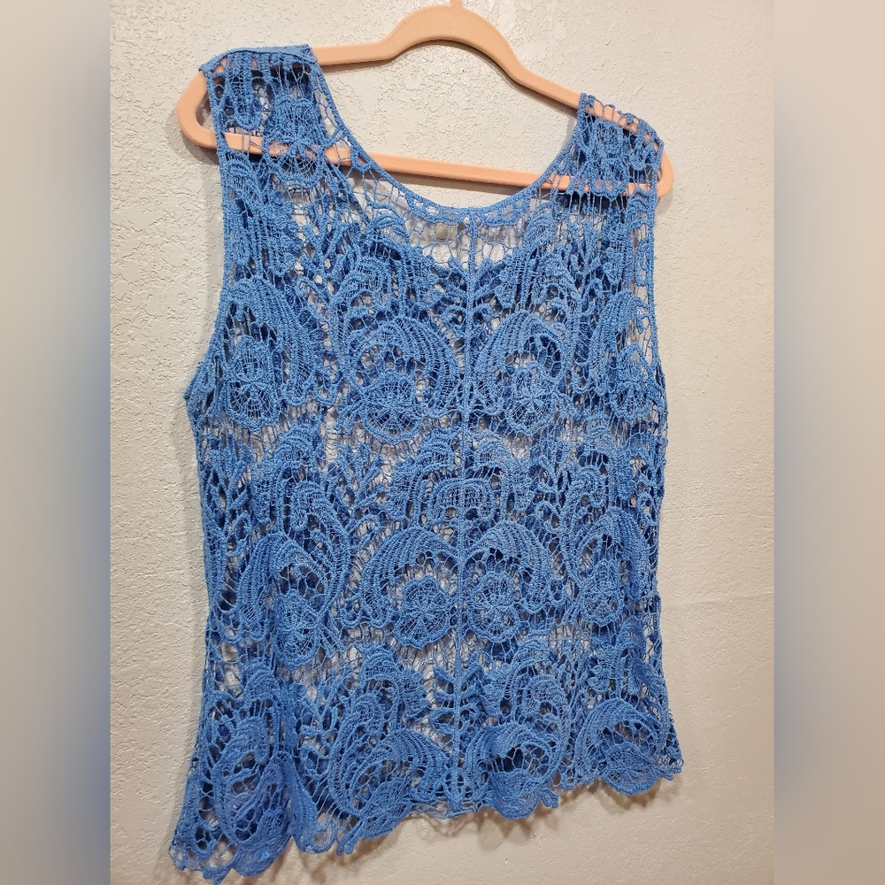 Lace Top blue